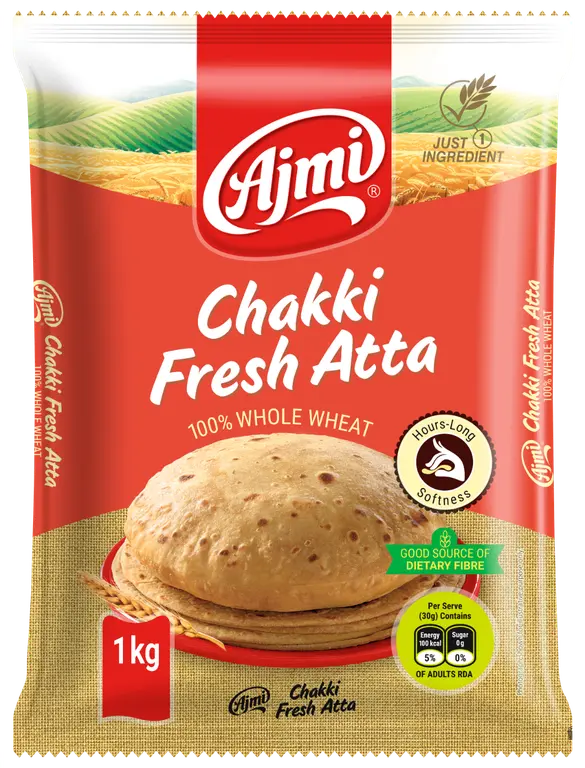 Chakki fresh Atta 1kg by Ajmi