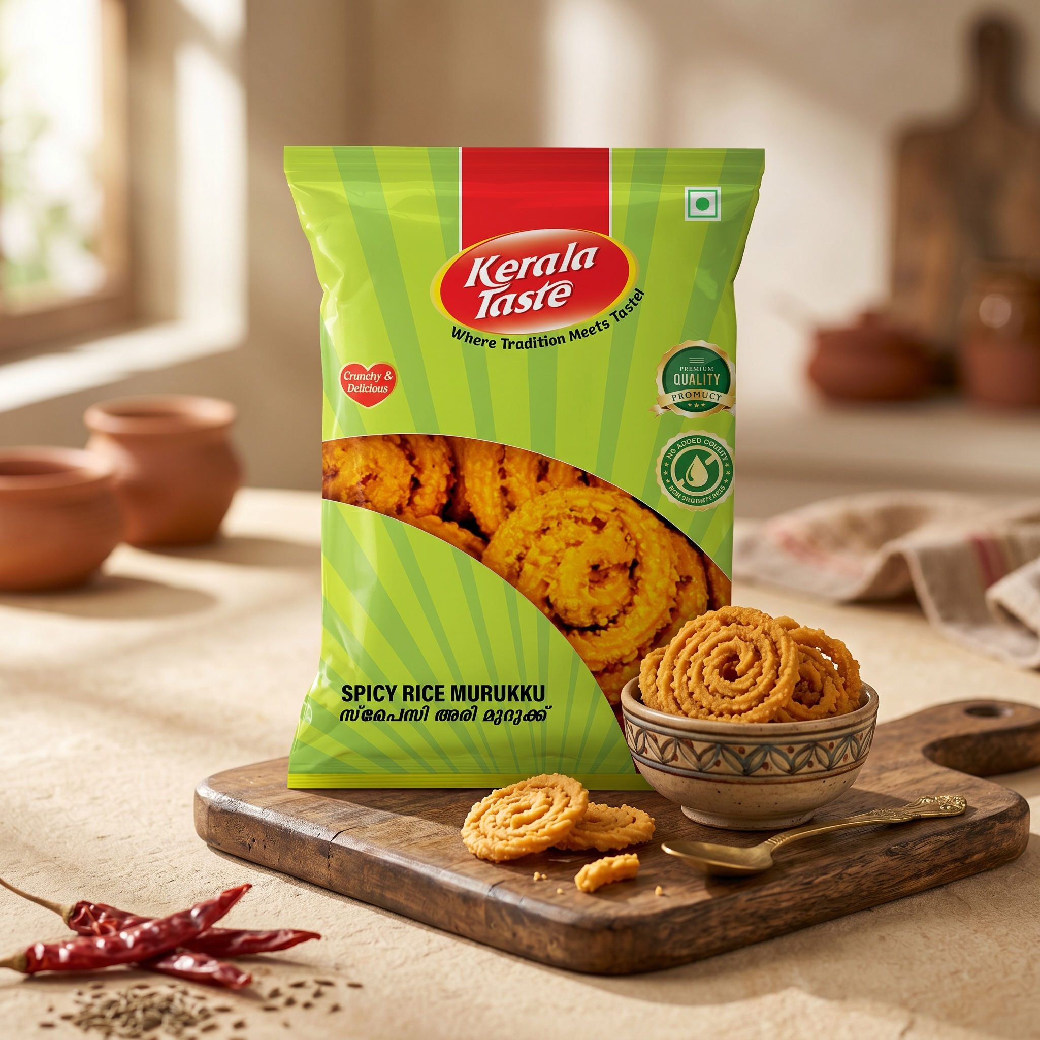 Spicy Rice Murukku by Kerala Taste