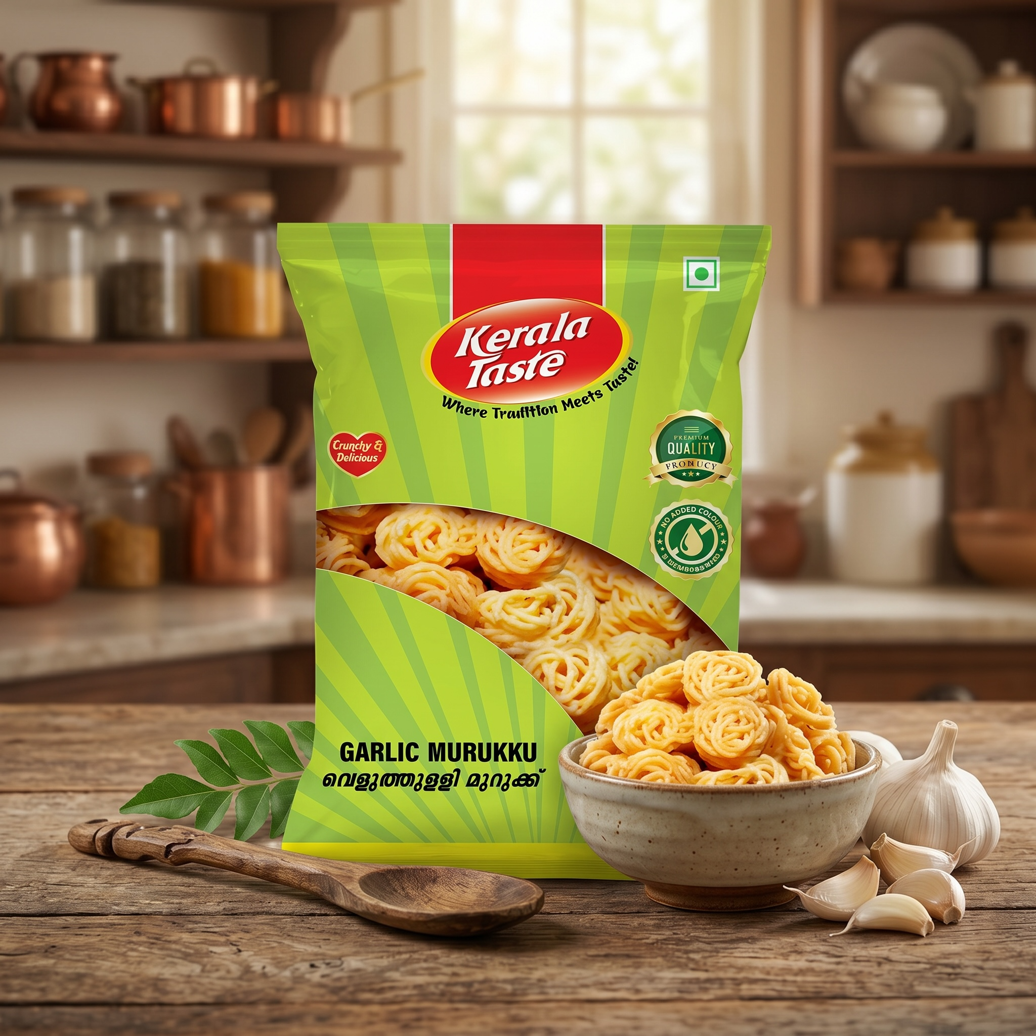 Garlic Murukku by Kerala Taste