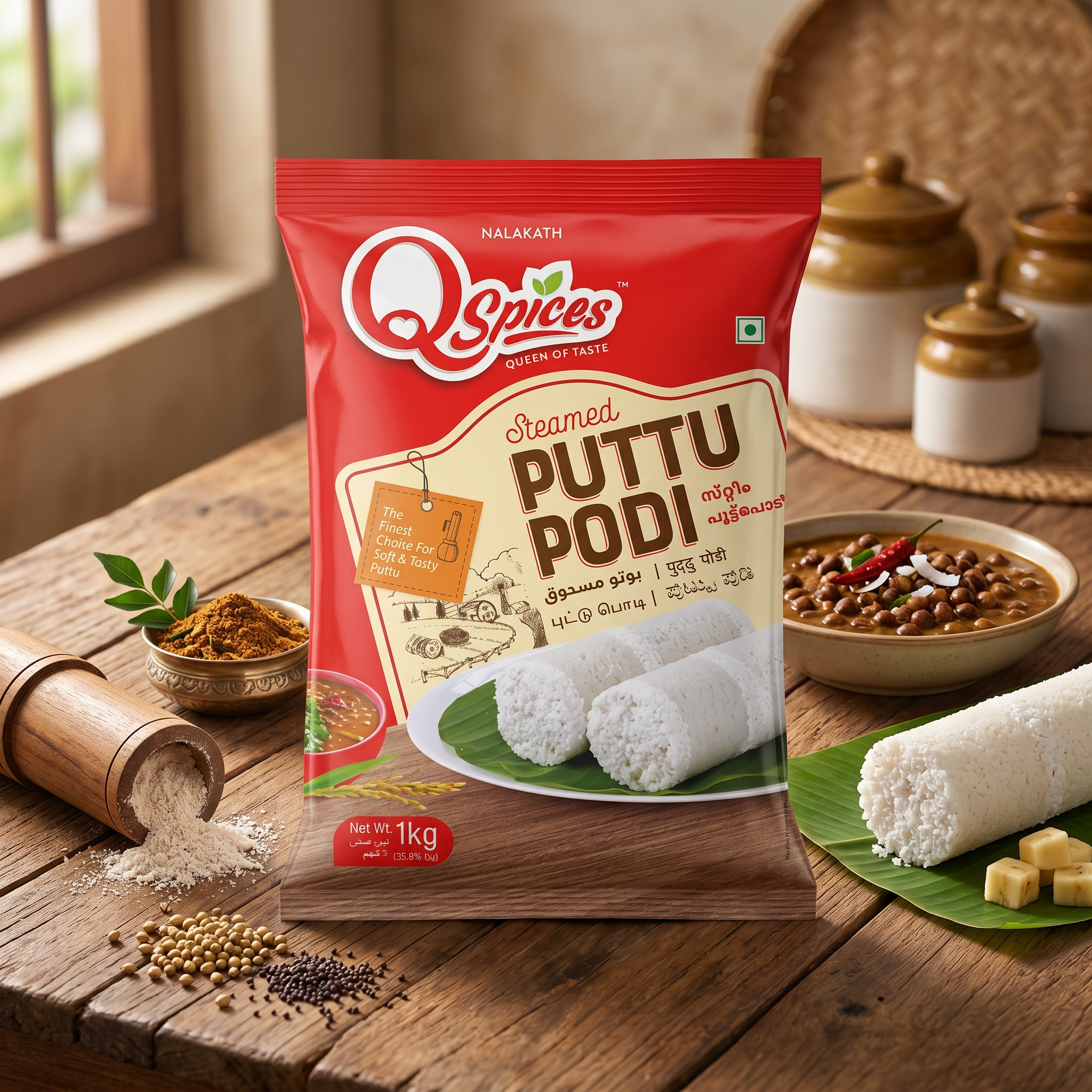 White Puttu Podi by Qspices
