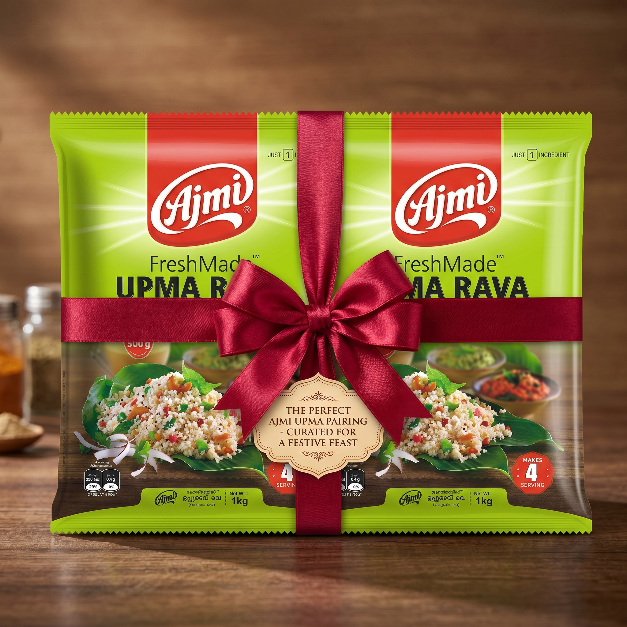 Upma Rava by Ajmi 1kg (Pack Of 2)