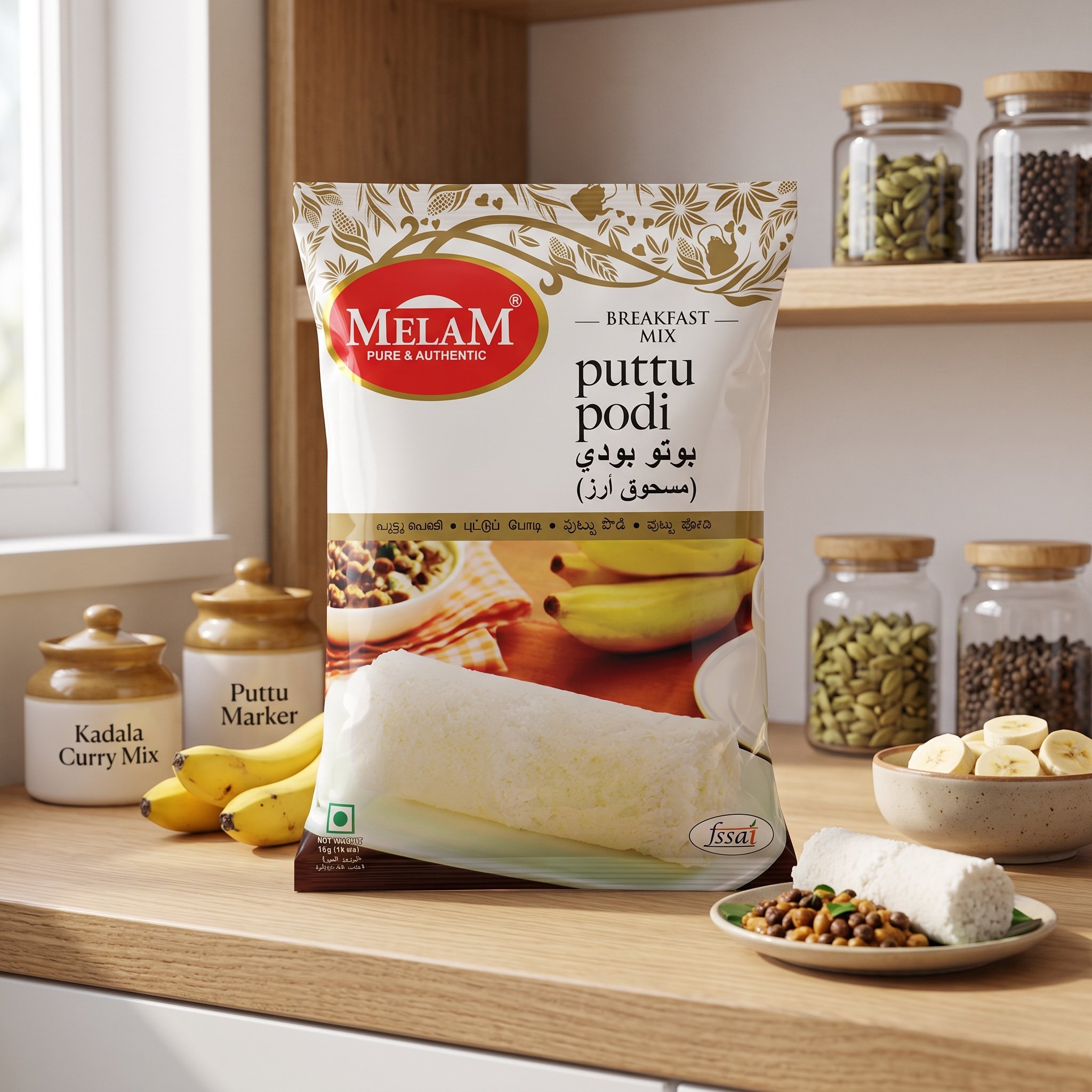 White Puttupodi By Melam