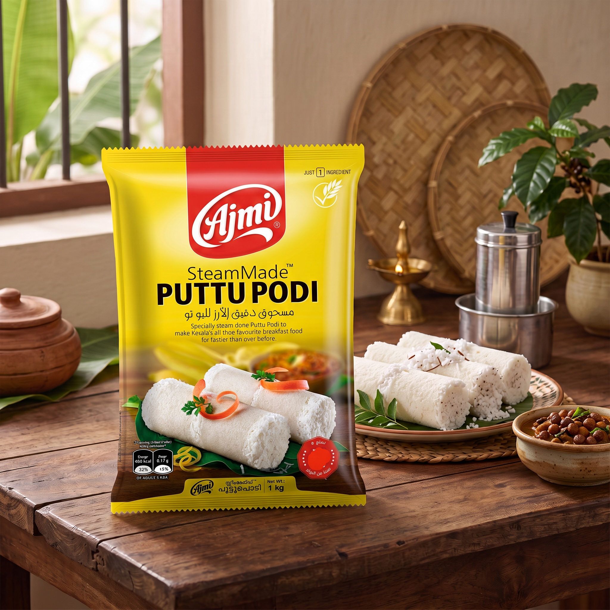 Steam Made Puttu podi by Ajmi