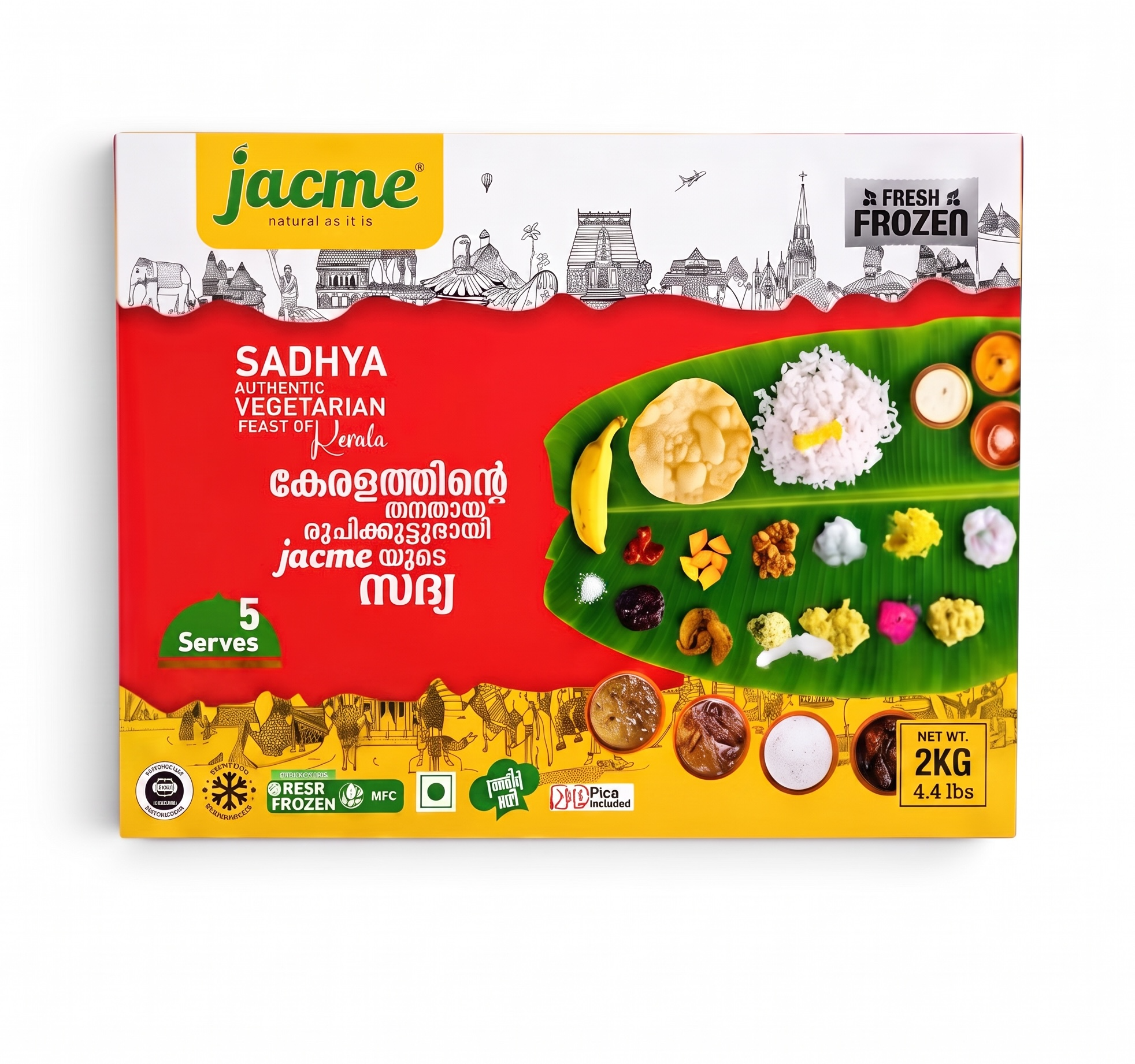 Kerala's Traditional Onam Sadhya by Jacme (serves 2 people)