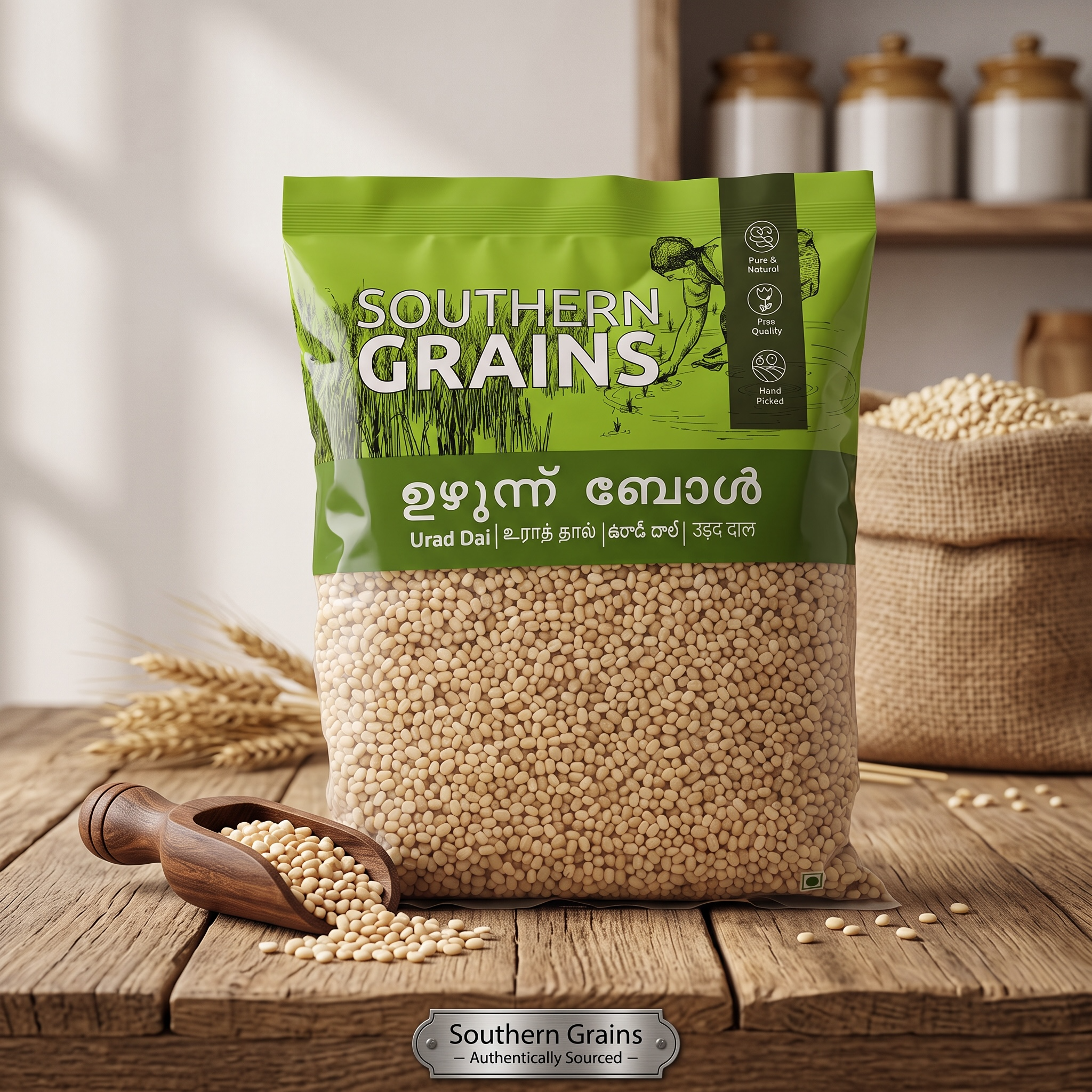 Urad Dal Whole By Southern Grains