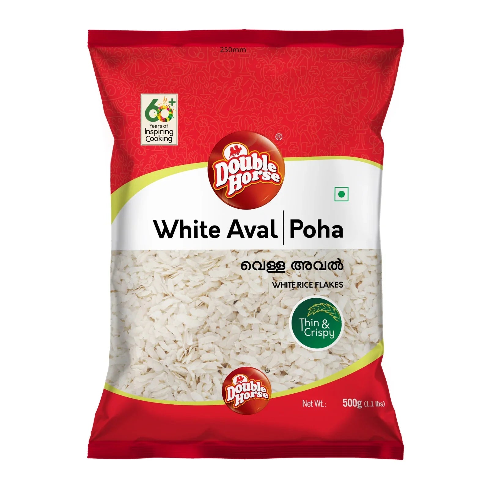 White Rice Flakes (Aval) by Double Horse