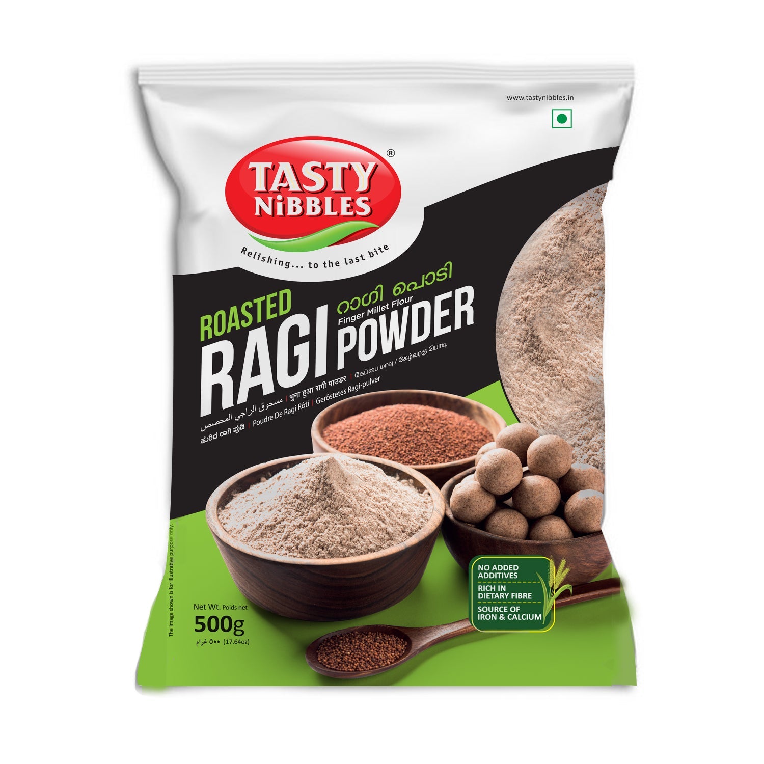 Roasted Ragi Powder by Tasty Nibbles