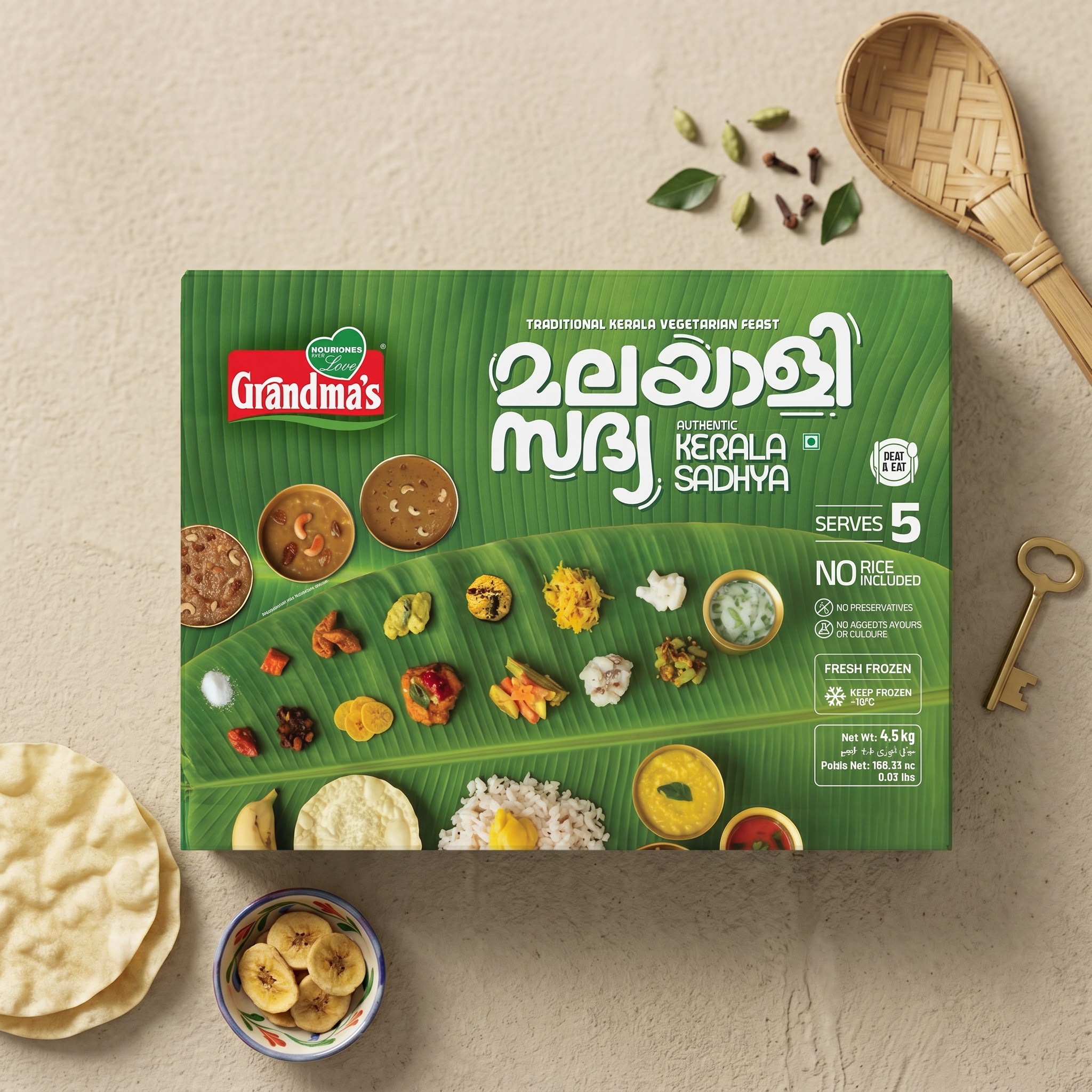 Kerala Sadhya by Grandmas (Serves 5 Person)