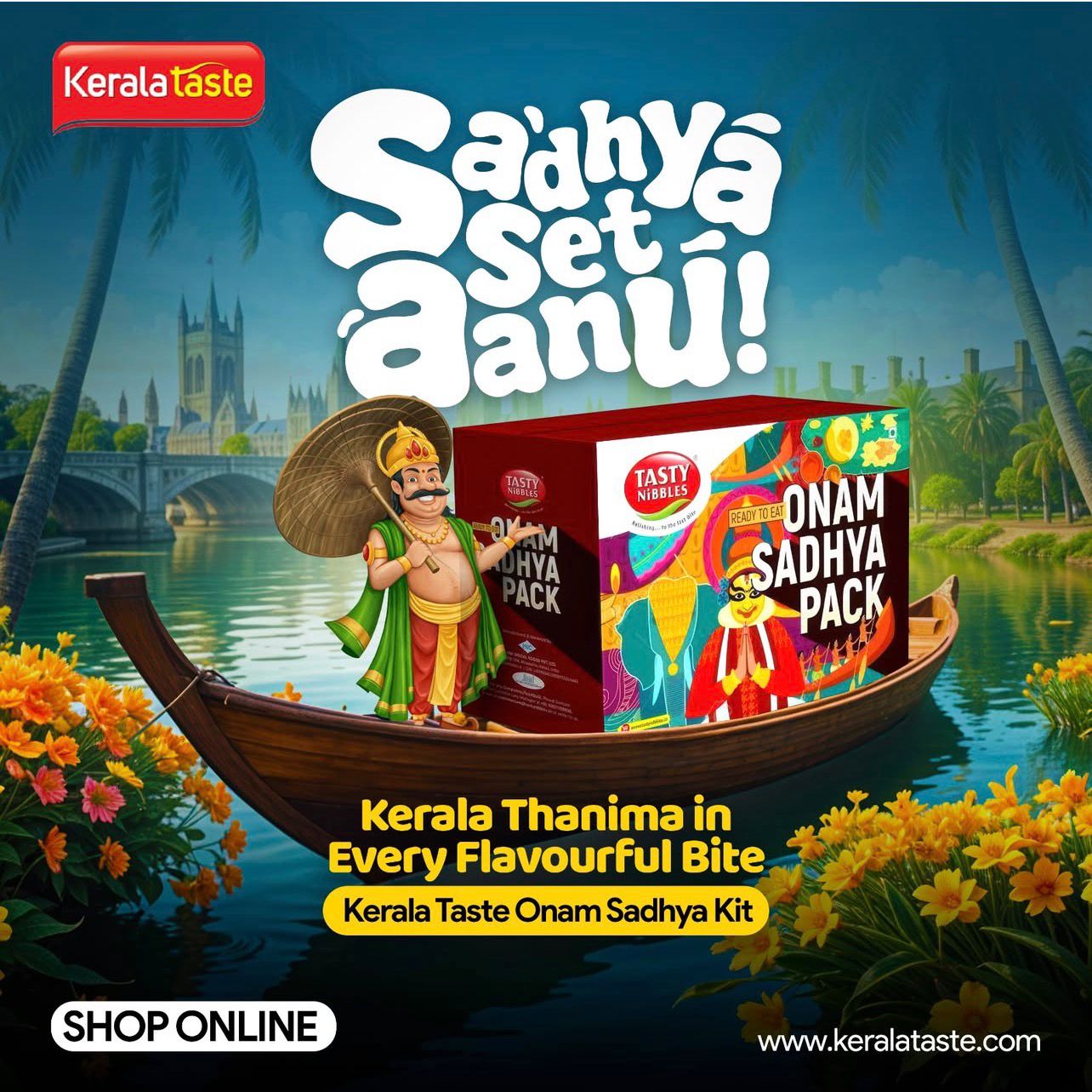 Onam Sadhya Pack for 4 by Tasty Nibbles