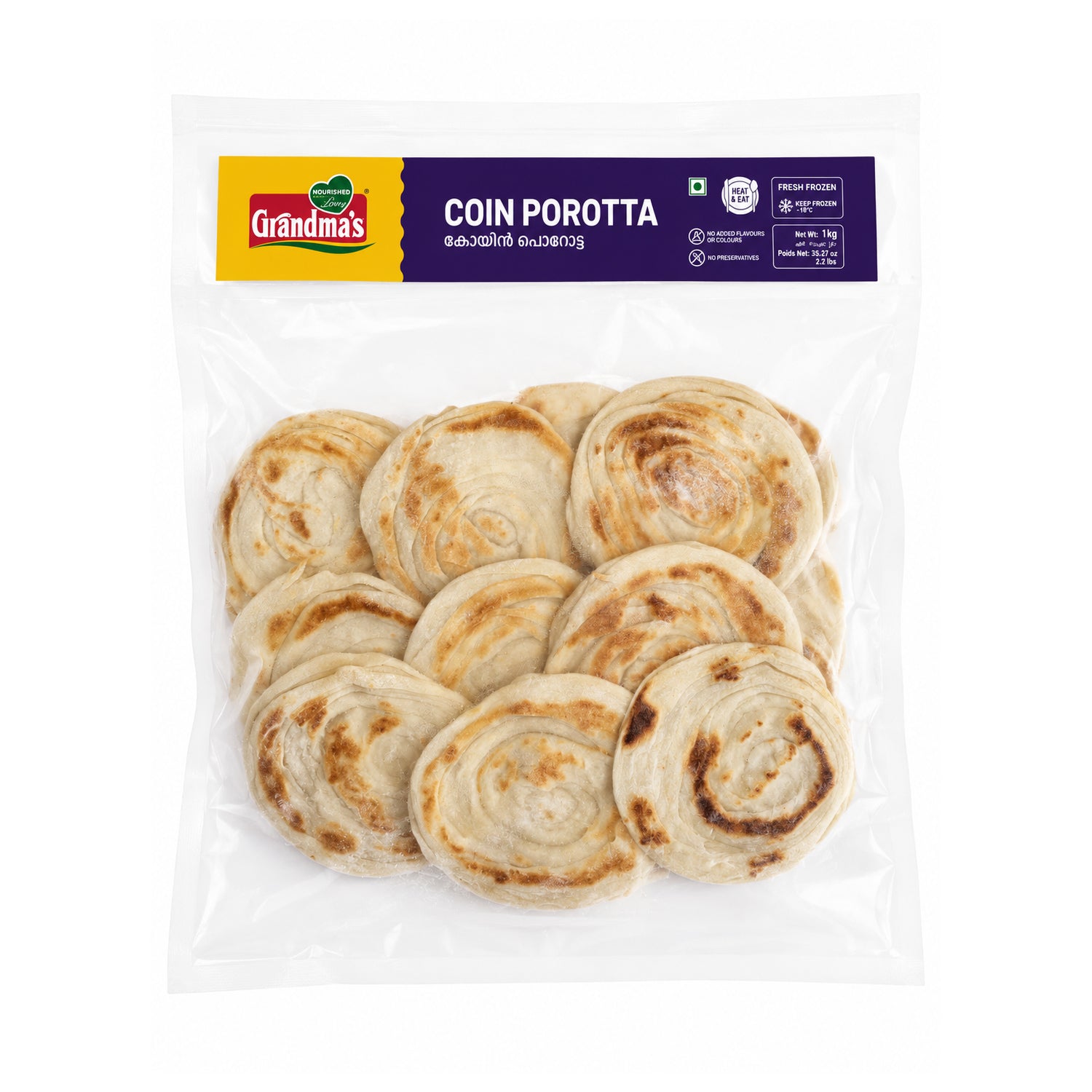 Coin Porotta by Grandmas