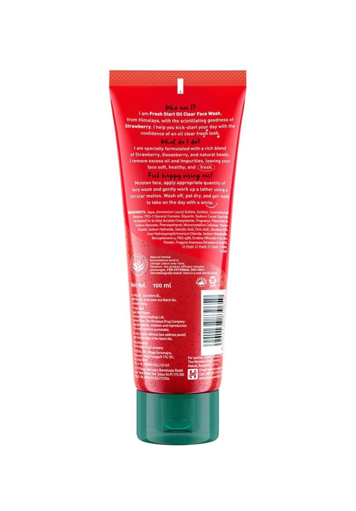 Himalaya Fresh start Oil clear face wash Strawberry (50ml)