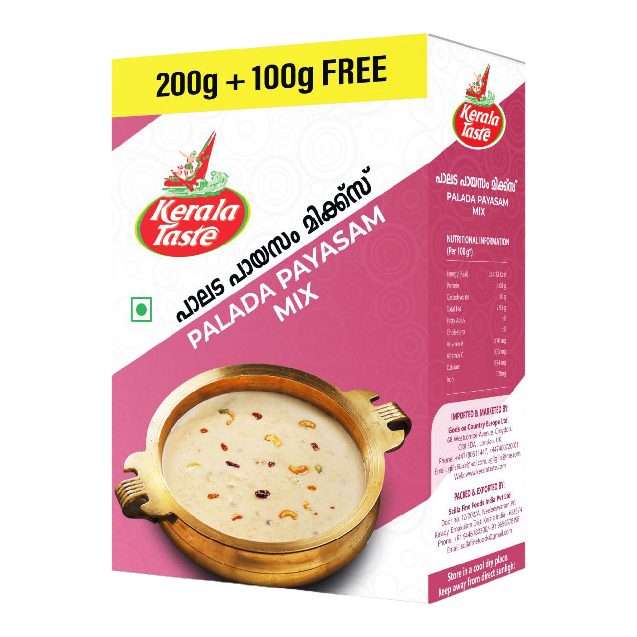 Palada Payasam Mix by Kerala Taste - 200g+100g