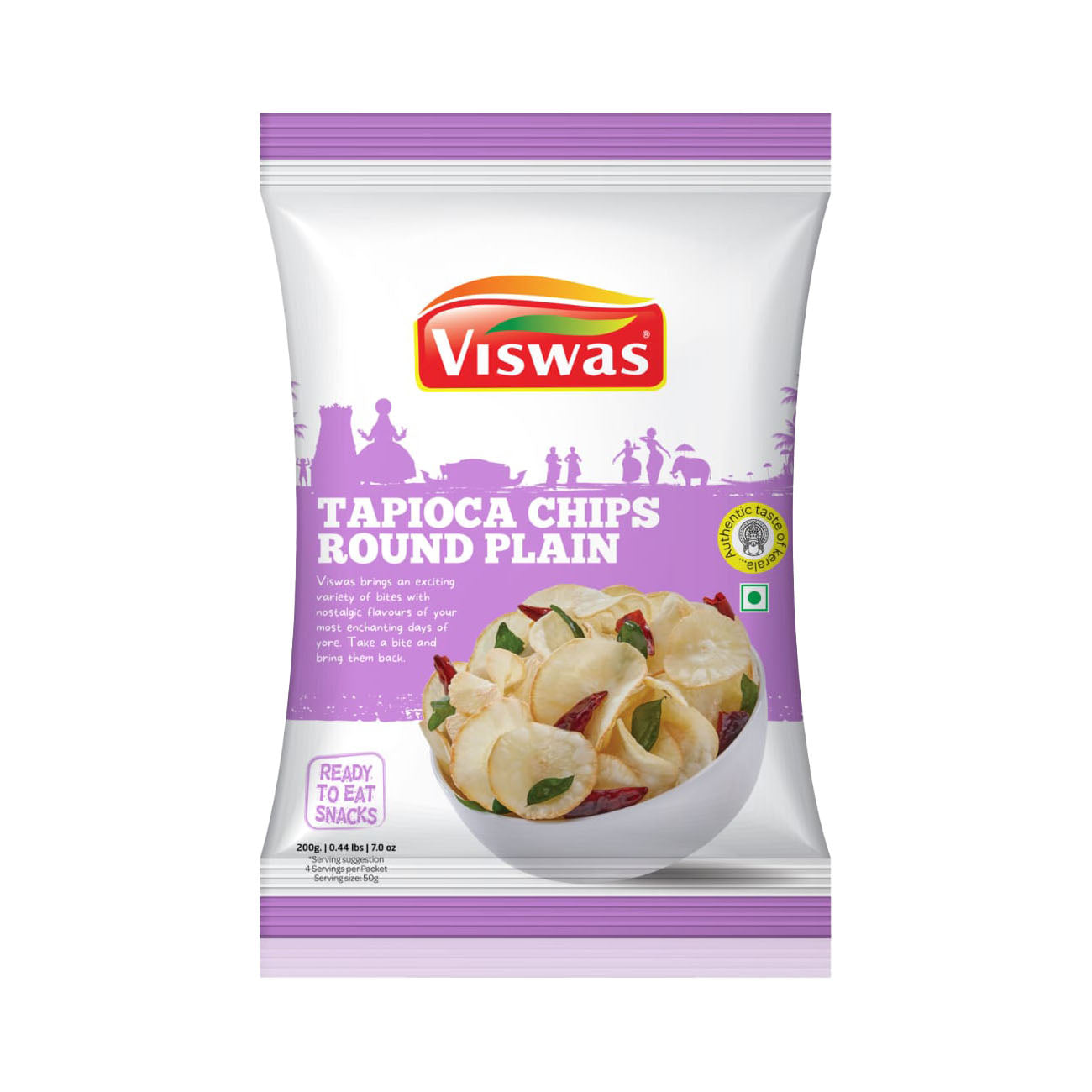 Tapioca Chips Round Plain by Viswas